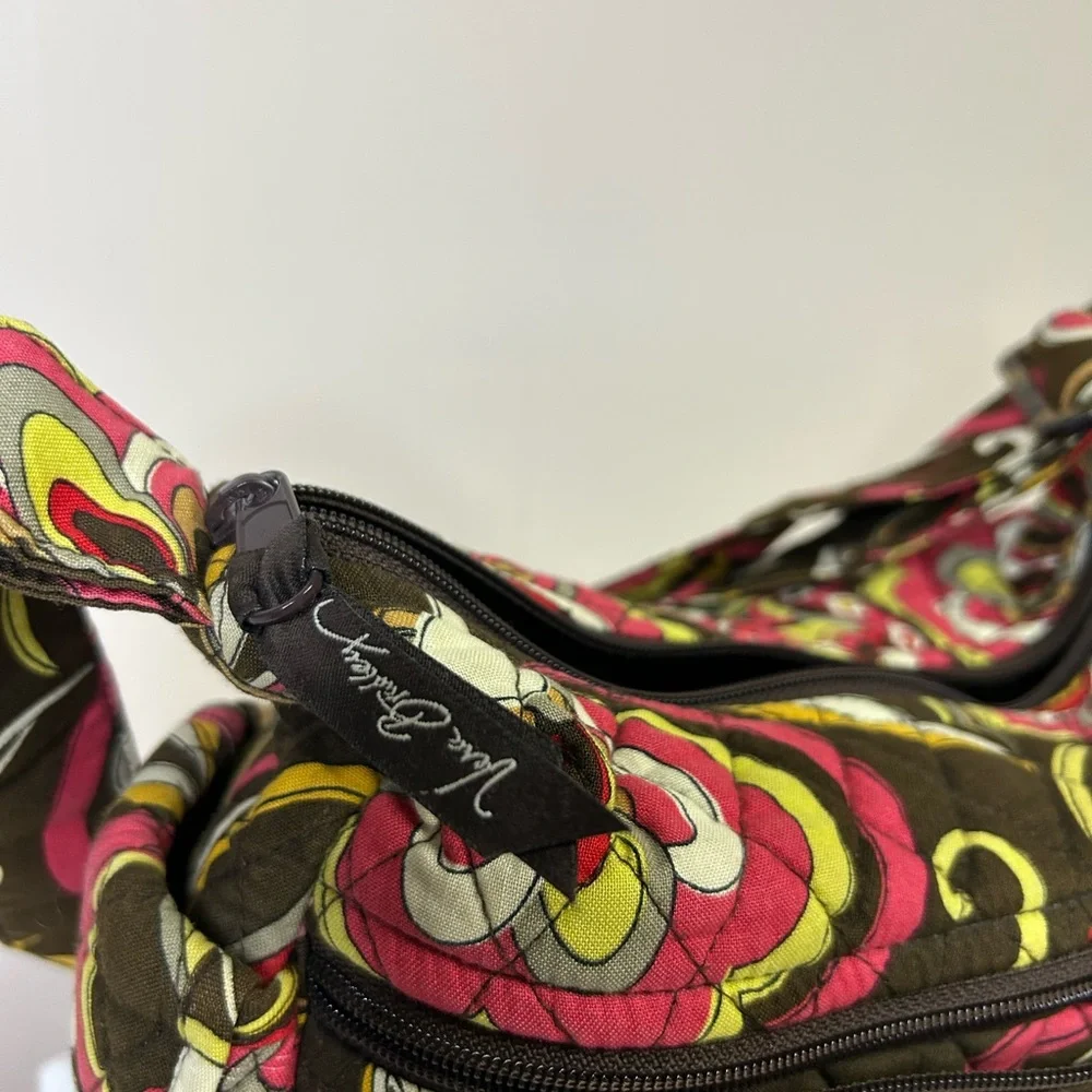 Vera Bradley Hobo Bag Floral Design with vintage lock and key pushet- Vintage